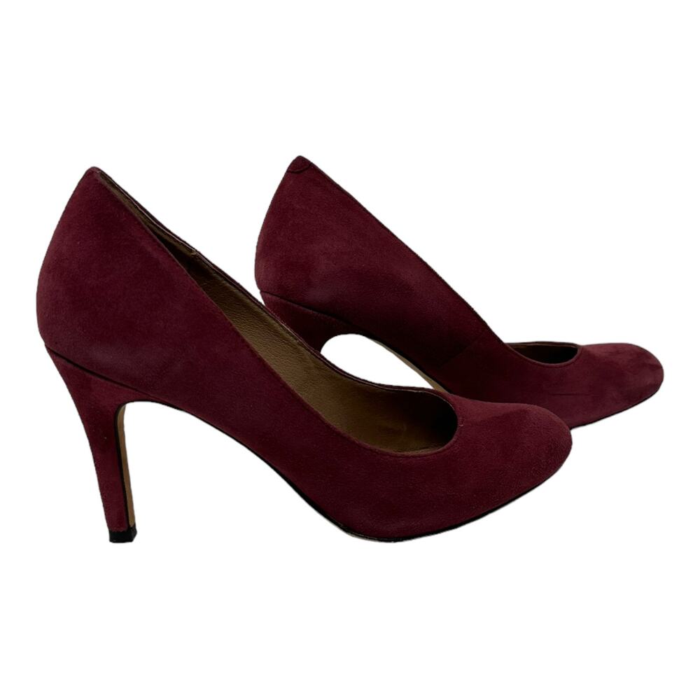 Corso Como lush red/plum red suede pump heel shoes size 6.5 M - Picture 9 of 12